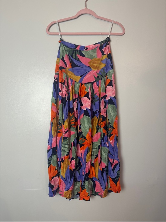 Abel The Label Dresses & Skirts - Floral Maxi Skirt in Multicolor Leaves Print